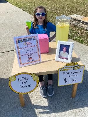 Lemonade Stand to raise money for Team Marchin' for Mary Lou