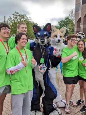 Gamma (The blue one) and Siku!